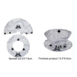 Outdoor Lightweight Folding Tableware Portable Bowl Plates Coffee Filter Funnel Cup Heatproof Food-Grade Tableware Easy to Clean