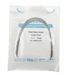 10pcs/pack Dental Orthodontic Stainless Steel Round/Rectangular Wire Ovoid Form Dentist Material Dental Arch Wire