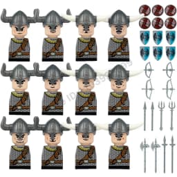 Crusader Knights Roman Warriors Middle Ages Medieval Europe Military Building Blocks Figures Castle Kingdom King Legion Set