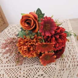 Artificial Flowers Autumn Roses Silk Hydrangea Daisies Home Table Bouquet Decoration Wedding Bridal Christmas Fake Flower Decor