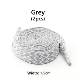 1 Pair Wavy Bread Style Flat Shoelaces Trend Decorative Laces for Sneakers 1.5/2/3 Cm Width Shoe Accessories