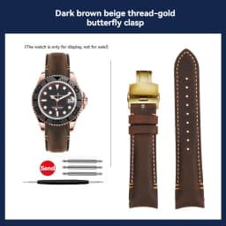 20 22mm Curved End Retro Matte Strap for Rolex Black Green Water Ghost Yacht Omega Seamaster 300 600 AT150 Leather Watch Band