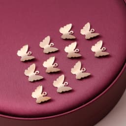 Leslie 100pcs 6x6mm Small Alloy Hearts Spacer Beads Charms Fit DIY Bracelets Necklaces Handmade Finding Jewelry Accessories