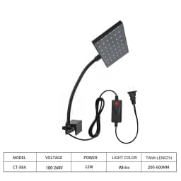 Led Aquarium Light Fish Tank High Brightness Algae Lamp Landscaping Water Grass Clip Lamp Suitable For Fish Tanks Below 60cm