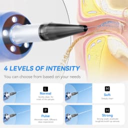 Large Capacity Ear Wax Removal Kit 500ML Ear Cleaning Tool with Clear LED Display USB Rechargeable Electric Ear Irrigation Tool