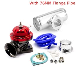 Type-RS Turbo Blow off Valve Adjustable 25psi BOV With 63mm or 76mm Flange Pipe For GD-RS FV RZ Blow Off Valve Adapter L=150mm