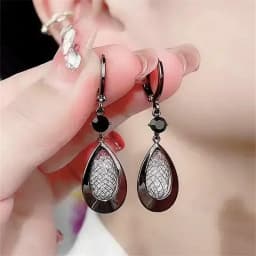 Irregular Smudging Resin Blue Jelly Ice Cute Geometric Bean Stud Earrings for Women Unique Design Party Jewelry Christmas Gift