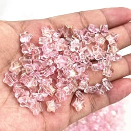 New 30pcs 8mm Five-pointed Star Matte Glass Beads Loose Spacer Beads for Jewelry Making DIY Handmade Bracelets Earrings