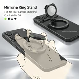 Double-Sided Magnetic Finger Ring Holder Rotate Phone Stand MultiFunction Finger Ring Bracket Portable Lazy Man Stand For iPhone