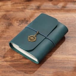 A5 Three Fold Journal Real Leather Notebook Refillable Vintage Style Diary Traveler Note Books Back to School Gift