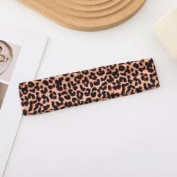 New High Elasticity Leopard Print Headband Wide-brimmed Sweat Absorbing Sports Headband Breathable Yoga Headband Sports