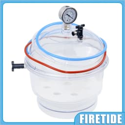 Vacuum Desiccators, Small Lab Desiccator, Double Valves Glassware Lab Desiccator Dryer Vacuum Desiccator Jar, 150mm/250mm