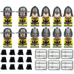 Crusader Knights Roman Warriors Middle Ages Medieval Europe Military Building Blocks Figures Castle Kingdom King Legion Set