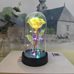 8.5 cm diameter*height 15 cm from the base,LED Eternal Rose Artificial Flower, Valentine's Day & Wedding Gift