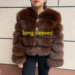 New Real Fox Fur Coat Women's Winter Warm 100% Natural Fur Jacket Short Raccoon Fur Coat Women's High Quality Hot Sale