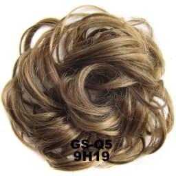 Zolin Synthetic Messy Curly Hair Bun Scrunchie Chignon Donut Elastic Rope Rubber Band Hair Bun Pad Updos Hairpiece