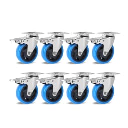 Transport Rollers 100MM Swivel Casters with Brake For All Types Of Floors, Furniture Transport Industrial Transport & Logistics