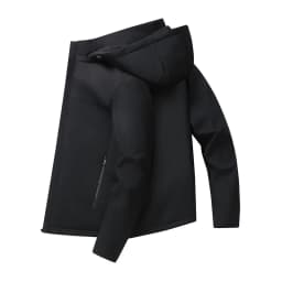 Men Graphene Fleece Lined Cotton Jacket Men Detachable Hat Windproof Parkas Men Winter Business Casual Thick Warm Hooded Parkas