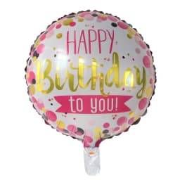 50pcs 18inch Round Foil Balloon Happy Birthday Inflatable Foil Helium Balloons Birthday Party Decoration Kids Toys Air Globos