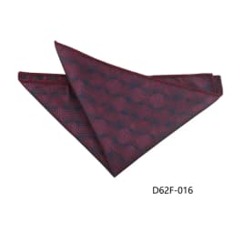 24cm Korean Style Leaf Floral Handkerchief For Men Suits Brown Red Pocket Square Polyester Woven Hanky Small Towel Tuxedo Cravat