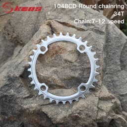 Deckas 104BCD Round Narrow Wide Chainring MTB Mountain Bike Bicycle 104BCD 32T 34T 36T 38T Crankset Tooth Plate Parts 104 BCD