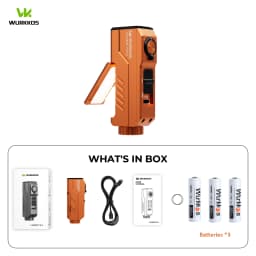 Wurkkos HD02 MINI 1300LM EDC Flashlight Pocket-Sized Tool Light with High-CRI Wing & Red Light Detachable-Battery Design Torch