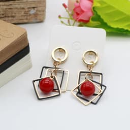50pcs 3.8x4.8cm Earring Display Card Holder Blank White Black Kraft Paper Tags for DIY Ear Studs Long Drop Jewelry Display Card