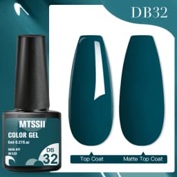 Mtssii 7ml Glitter Rubber Base Gel Polish Gold Sequins Pink White Base Gel Top Coat Soak Off UV LED Nail Art Varnish Manicure