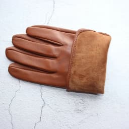 Men's Sheepskin Driving Gloves Solid Color Thin Single Leather Unlined Touch Screen Fashion Ripple Riding Motorcycle Gloves