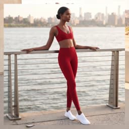 Women 2 Piece Second-Skin Gym Set: No-Bounce Sports Bra & Tummy-Control Leggings for All-Day Training Quick Dry Yoga Activewear