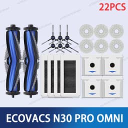 ECOVACS Deebot N30 PRO OMNI /YDLX11-1 Accesories Main Side Brush Mop Cloth HEPA Filter Dust Bag Robot Vacuum Cleaner Spare Parts