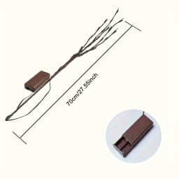 1Pcs LED Tree Branch Light Battery Powered Operated Bendable Twig Branch Lights for Party Coffee Store Festivals Home Decoration