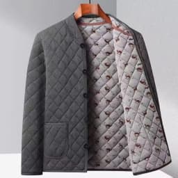 Thickened Winter Cotton Jacket for Elderly Men Warm Fleece Lined Cold Proof Grandpa Style Casual Fashion Urban Loose Fit Coat