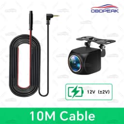 OBDPEAK 170° Fisheye Rear View Camera Golden Lens AHD 1920x1080P Full HD Vehicle Reversing Night Vision Waterproof IP68 Rearview