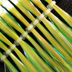 lunker tinsel fly fishing assist hooks shining line diy tieing flies