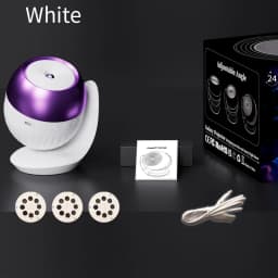 24Pattern Galaxy Ocean Projector 360° Rotatable Projection Stand Built-in Sleep Sounds Bedside Night Lamp Bedroom Decor Kid Gift