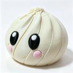 1/6pc 3D Printing Dumpling Sensory Decompression Toy Deformable Twist Creative Stress-Relief Gadget Desk Ornament