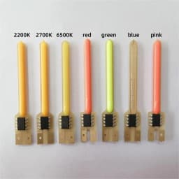 3V Cob 40mm 59mm 70mm Meteor Shower Flowing Water Lamp Led Filament Light Diodes Parts With Buckle No Need Welding 2pin/Battery