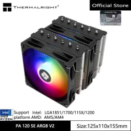 Thermalright Peerless Assassin 120 SE V2 Computer Case Air Cooling Radiator, Support LGA1851/1700/AM5/AM4 with 120x120x28mm Fan