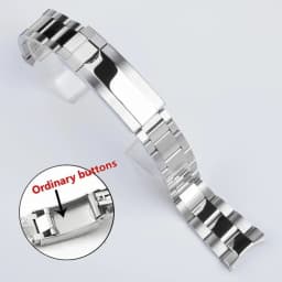 20mm Width 904L Solid Stainless Steel Watch Band Brushed Polished Oyster Bracelet Folding Buckle Glide Lock Clasp FOR RELOX SUB