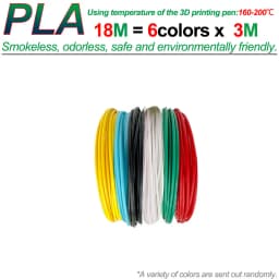 PLA Colored Odorless Safety Plastic 3D Pen Filament Diameter 1.75mm For 3D Printing Pen Kids Birthday Creative Christmas Gift