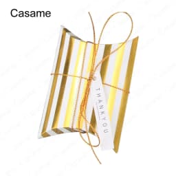 10pcs Kraft Paper Pillow Candy Box Christmas Gift Packaging Boxes Candy Bags Wedding Baby Shower Birthday Party Decoration