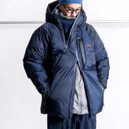 Aurora Winter down Jacket Men's Outdoor Waterproof Lightweight High Looseness Hooded Duck Feather Warm Thickened Zipper Closure
