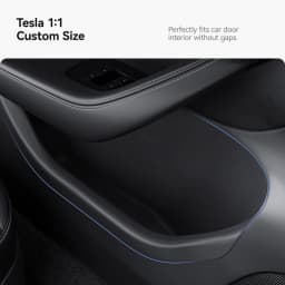 YZ For Tesla Model 3 Y Highland Juniper TPE Car Door Side Storage Organizer Tray Front Rear Accessory for Stowing & Tidying