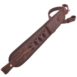 Leather Canvas Rifle Shotgun Carry Strap Ammo Sling Adjustable Gun Belt For Hunting Shooting .308 .22LR 12/16/20GA .357 30/30