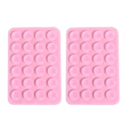 2Pcs Double Side Silicone Suction Pad For Mobile Phone Fixture Suction Cup Backed Adhesive Sucker Fixed Pad