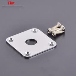 Flat / Curved Stainless Steel Jack Plate( Made in Japan by GOTOH) With Epi Output Jack(made in korea) For Electric Guitar Bass