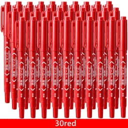 3/50/100Pcs/set Oil Double Tip Art Black Permanent Paint Marker Pen for Plastic Wood Stone Metal Glass Doodling Marking Graffiti