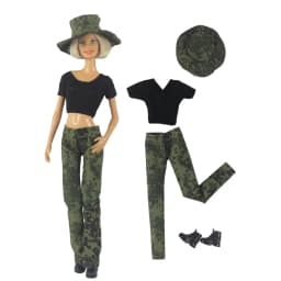 Doll Clothes Camouflage Clothes Outfit for 1:6 Scale 11.5 Inch 30cm Doll Many Style for Choice Gifts for Girls Doll Accessories
