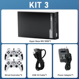 500G Retro Gaming HDD Video Game Console Retrobat&Playnite&Launchbox OS for XBOX/PS3/PS2/Switch/Wii/WiiU/DC/NES with 38200+Games